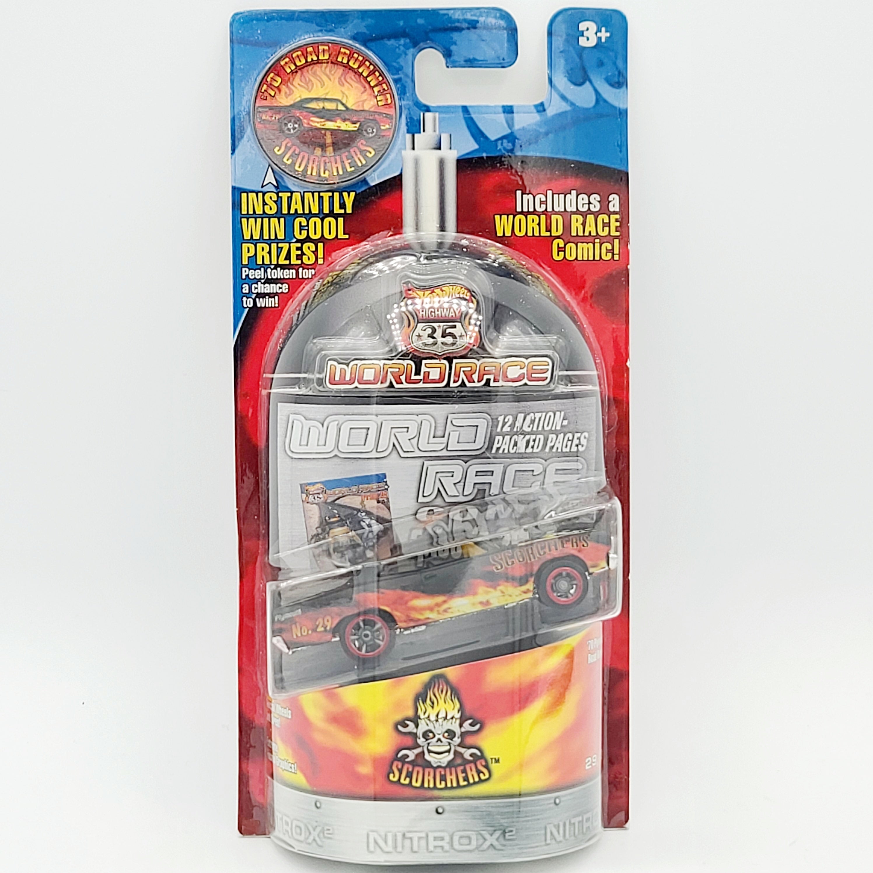 Hot Wheels '70 Plymouth Roadrunner Scorchers NitroX2 - 1:64 (2003 Highway 35 World Race)